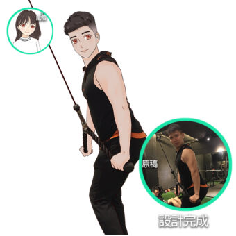 Q版人物相片卡通製作 | 創意PP熊|客製化手機殼專家