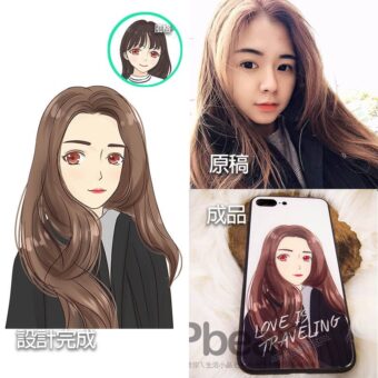 Q版人物相片卡通製作 (1) | 創意PP熊|客製化手機殼專家