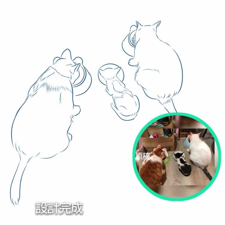 線條似顏繪照片卡通畫作品範例 5