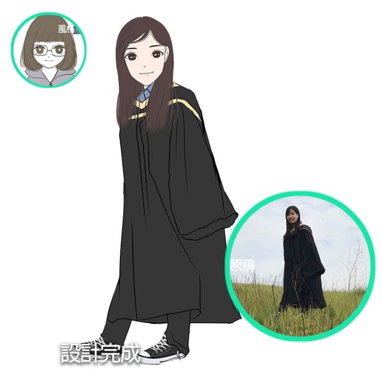 經典 Q版似顏繪照片卡通畫作品 3