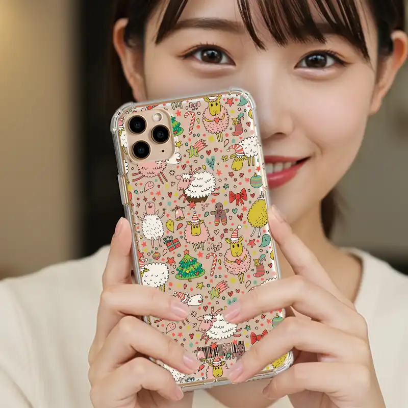 咩羊聖誕季 客製化手機殼 訂製手機保護殼 N009 10 | 創意PP熊|客製化手機殼專家