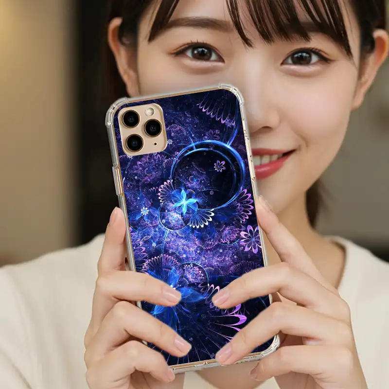 夢夜花語|魔幻星紗系 客製化手機殼M034 2 | 創意PP熊|客製化手機殼專家