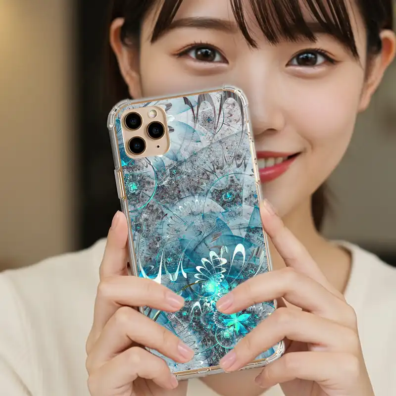 極地幾何|科技感冷光系 客製化手機殼M033 3 | 創意PP熊|客製化手機殼專家