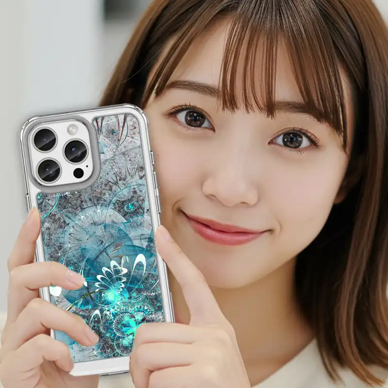 極地幾何|科技感冷光系 客製化手機殼M033 5 | 創意PP熊|客製化手機殼專家