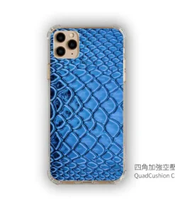 Alternative view of Cobalt Scale｜時尚冷冽蛇紋支架手機殼M031設計款
