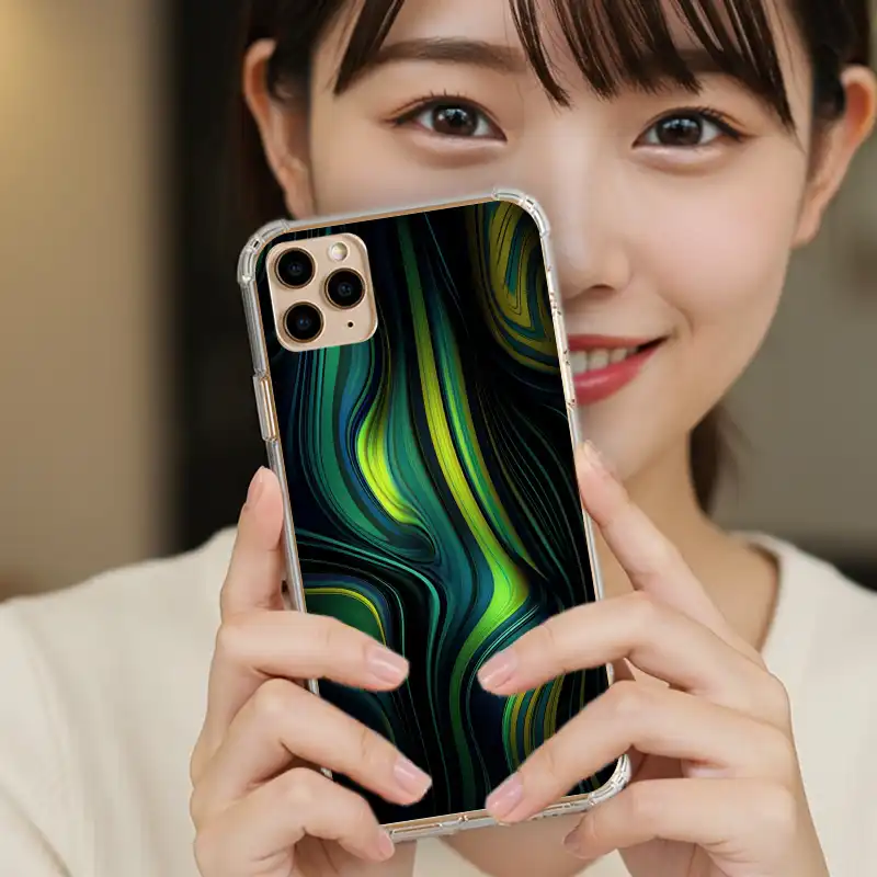 幽光裂層|冷調潮系 客製化手機殼 M052 3 | 創意PP熊|客製化手機殼專家