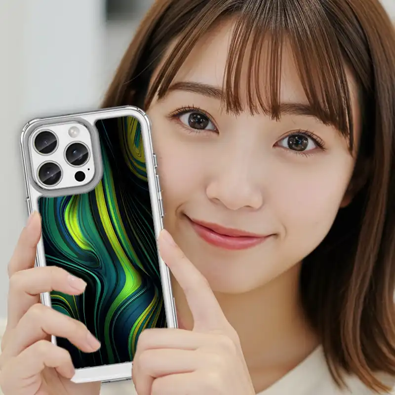 幽光裂層|冷調潮系 客製化手機殼 M052 5 | 創意PP熊|客製化手機殼專家