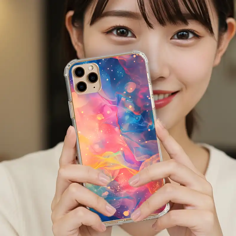 火彩夢境|星雲燃色系 客製化手機殼M044 3 | 創意PP熊|客製化手機殼專家