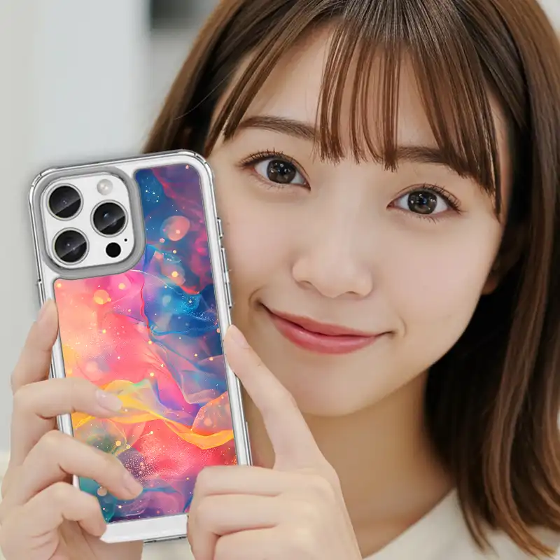 火彩夢境|星雲燃色系 客製化手機殼M044 5 | 創意PP熊|客製化手機殼專家