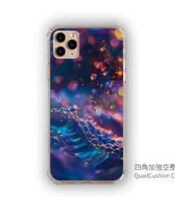 Alternative view of 微光深藍｜夜泡星海系 客製化手機殼M043