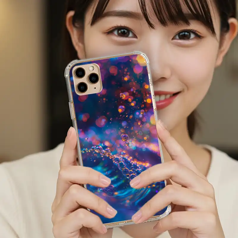 微光深藍|夜泡星海系 客製化手機殼M043 2 | 創意PP熊|客製化手機殼專家