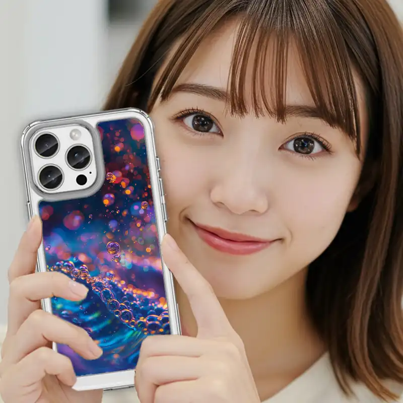 微光深藍|夜泡星海系 客製化手機殼M043 4 | 創意PP熊|客製化手機殼專家