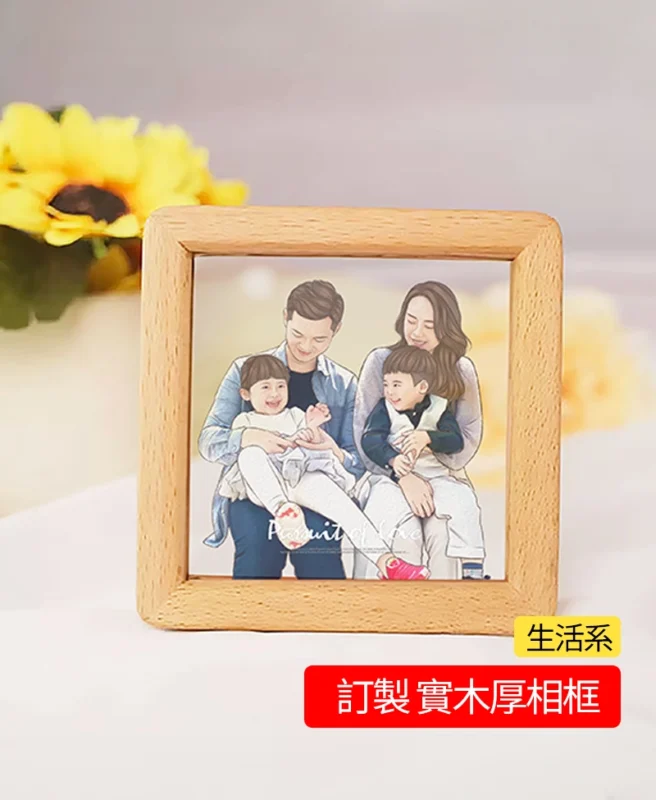 訂製實木厚相框 | 創意PP熊|客製化手機殼專家