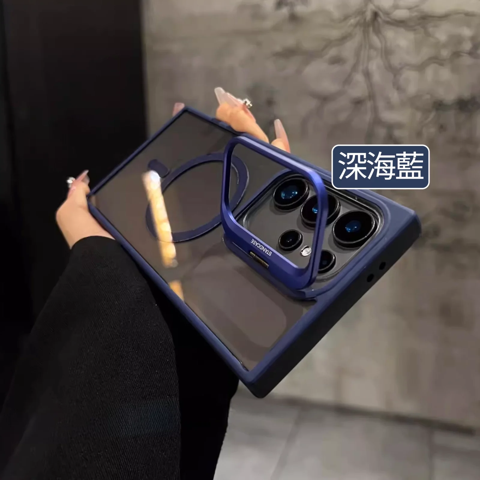 防摔鏡頭支架合金手機殼-3 | 創意PP熊|客製化手機殼專家