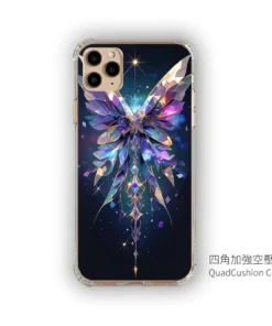 夜耀蝶影|星光深夜系 客製化手機殼M062 2 | 創意PP熊|客製化手機殼專家