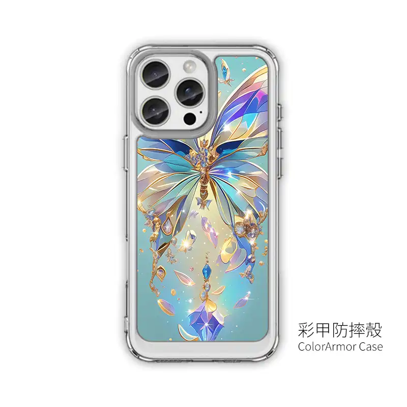 晴空羽語|天光晶蝶系 客製化手機殼M056 4 | 創意PP熊|客製化手機殼專家