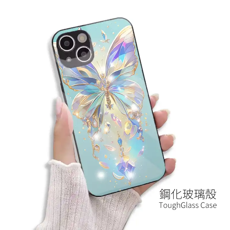 晴空羽語|天光晶蝶系 客製化手機殼M056 6 | 創意PP熊|客製化手機殼專家