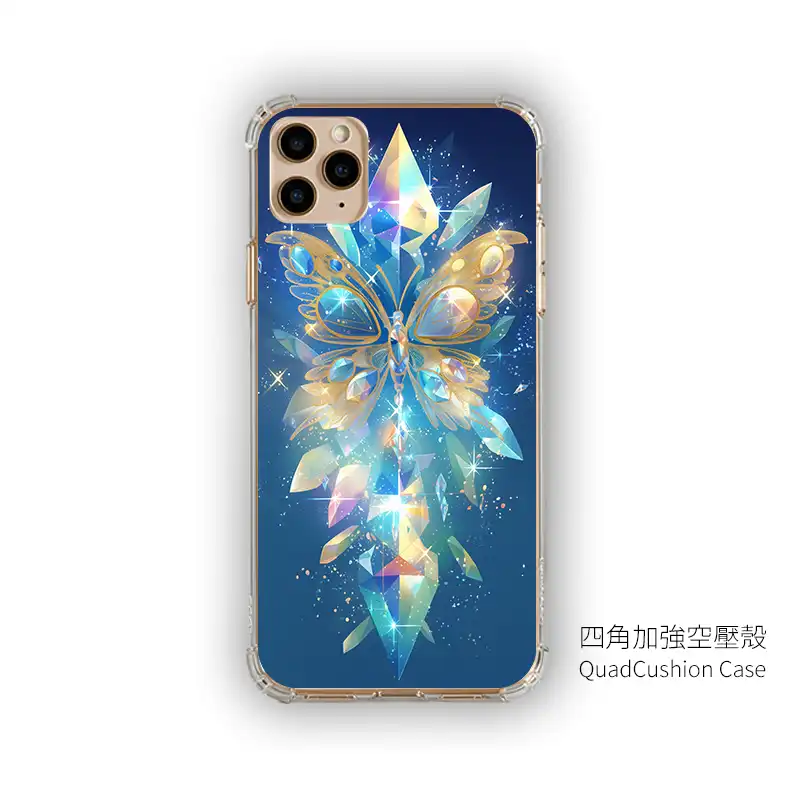 星落蝶紋|皇家寶石系 客製化手機殼M055 2 | 創意PP熊|客製化手機殼專家