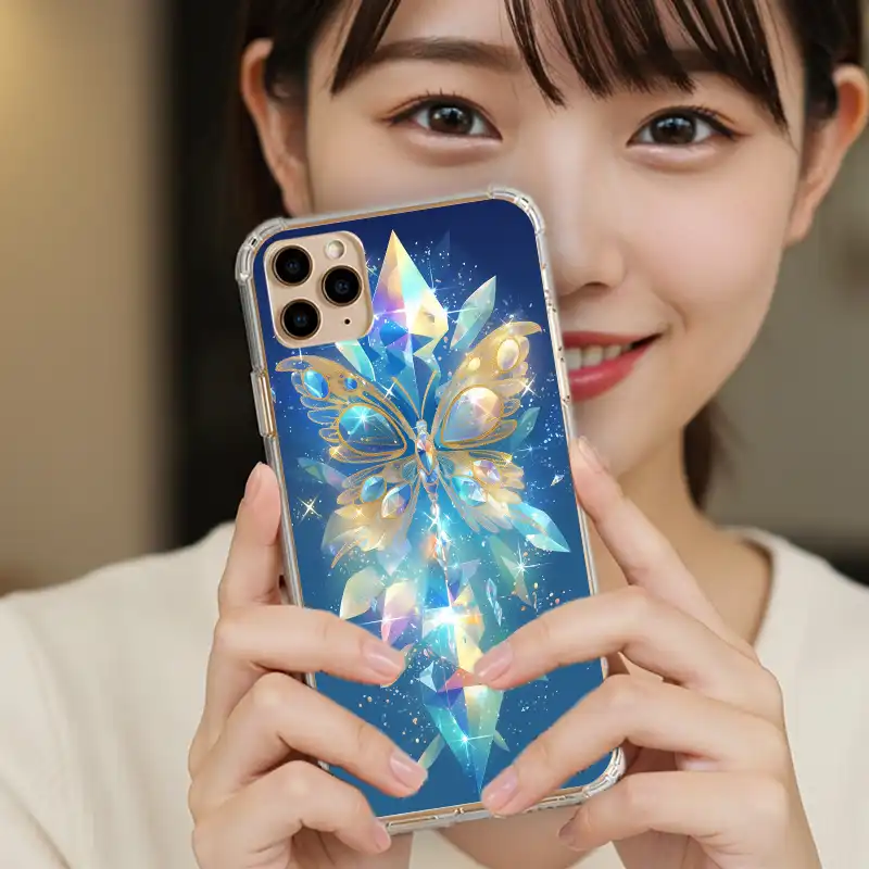 星落蝶紋|皇家寶石系 客製化手機殼M055 3 | 創意PP熊|客製化手機殼專家