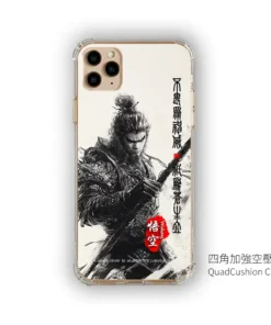 Alternative view of 墨戰無聲黑悟空手客製化手機殼訂製IM033