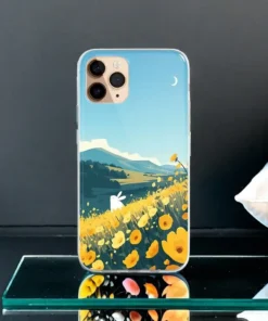 Alternative view of cute093設計款客製化訂製星空田野手機殼