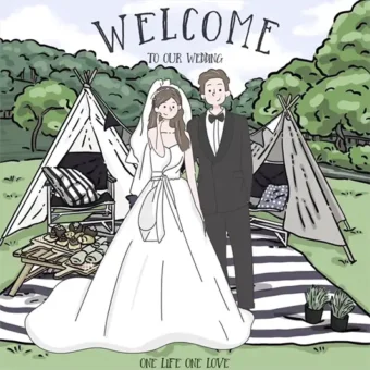 似顏繪照片卡通ppbears婚禮卡通化-3 | 創意PP熊|客製化手機殼專家