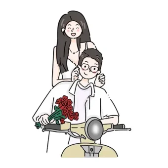 似顏繪照片卡通ppbears婚禮卡通化-4 | 創意PP熊|客製化手機殼專家