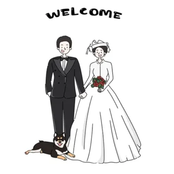 似顏繪照片卡通ppbears婚禮卡通化-5 | 創意PP熊|客製化手機殼專家