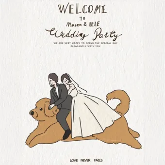 似顏繪照片卡通ppbears婚禮卡通化-6 | 創意PP熊|客製化手機殼專家