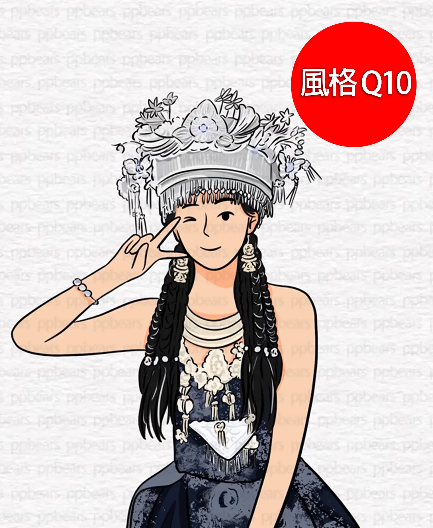 似顏繪類真實照片卡通ppbears婚禮卡通化-1 | 創意PP熊|客製化手機殼專家