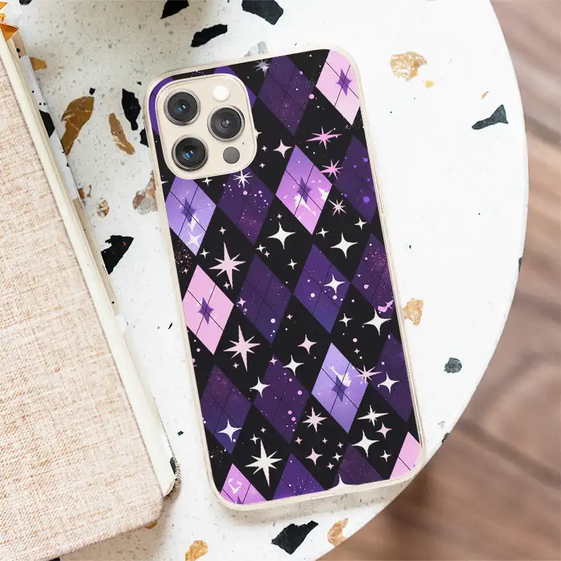 夜星紫境 客製化手機殼K035 (3) | 創意PP熊|客製化手機殼專家