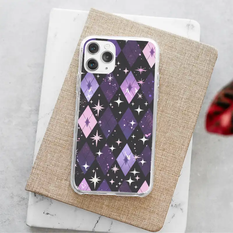 夜星紫境 客製化手機殼K035 (4) | 創意PP熊|客製化手機殼專家