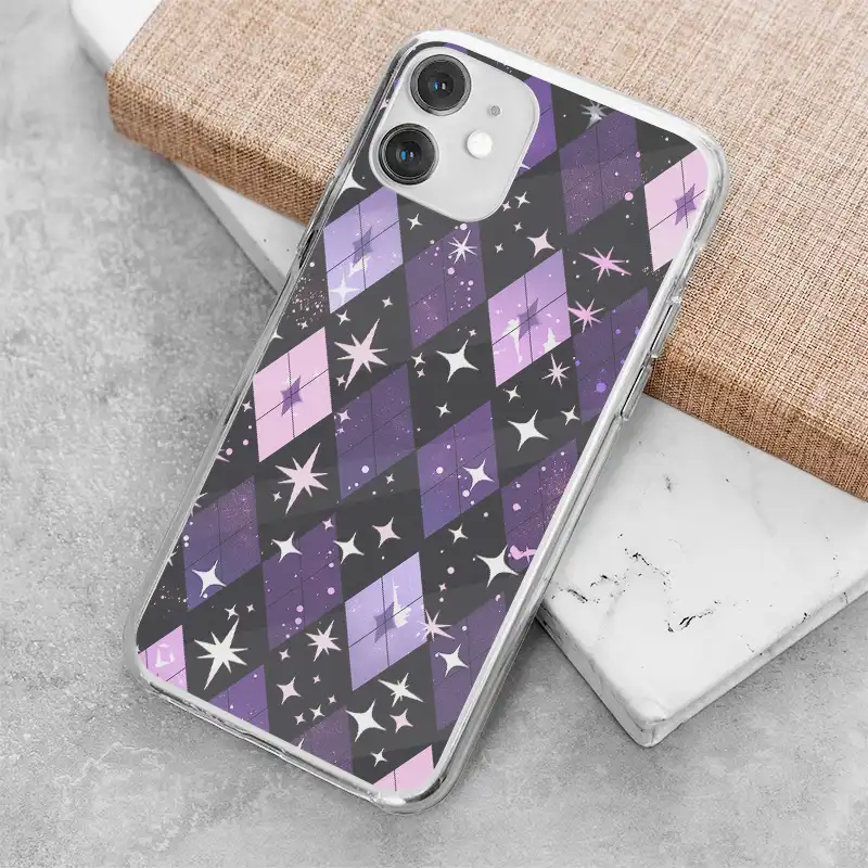 夜星紫境 客製化手機殼K035 (5) | 創意PP熊|客製化手機殼專家