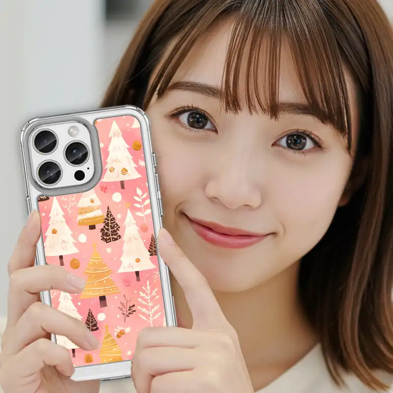 粉雪聖誕 耶誕節禮物客製化手機殼訂製 google手機殼推薦 N021 7 | 創意PP熊|客製化手機殼專家