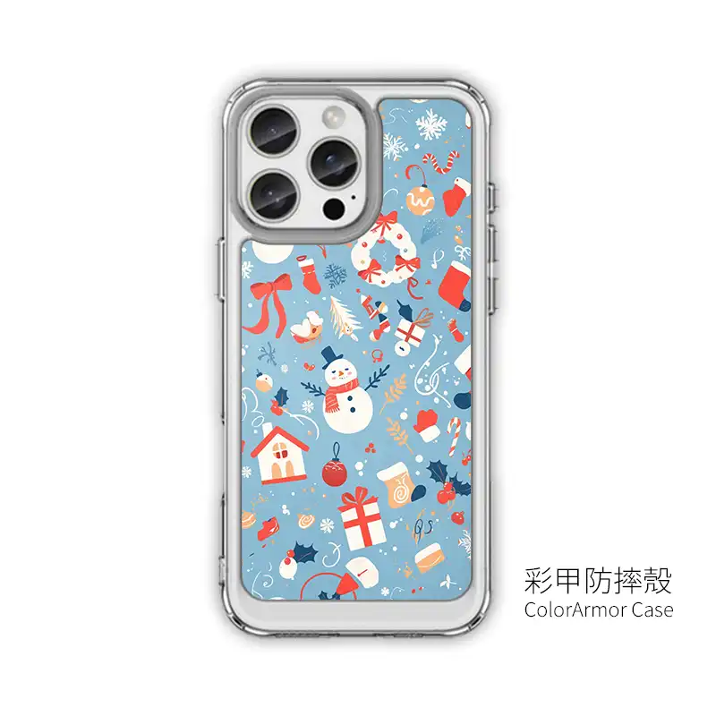 雪舞奇蹟 耶誕節禮物客製化手機殼訂製 iphone手機殼推薦N019 8 | 創意PP熊|客製化手機殼專家