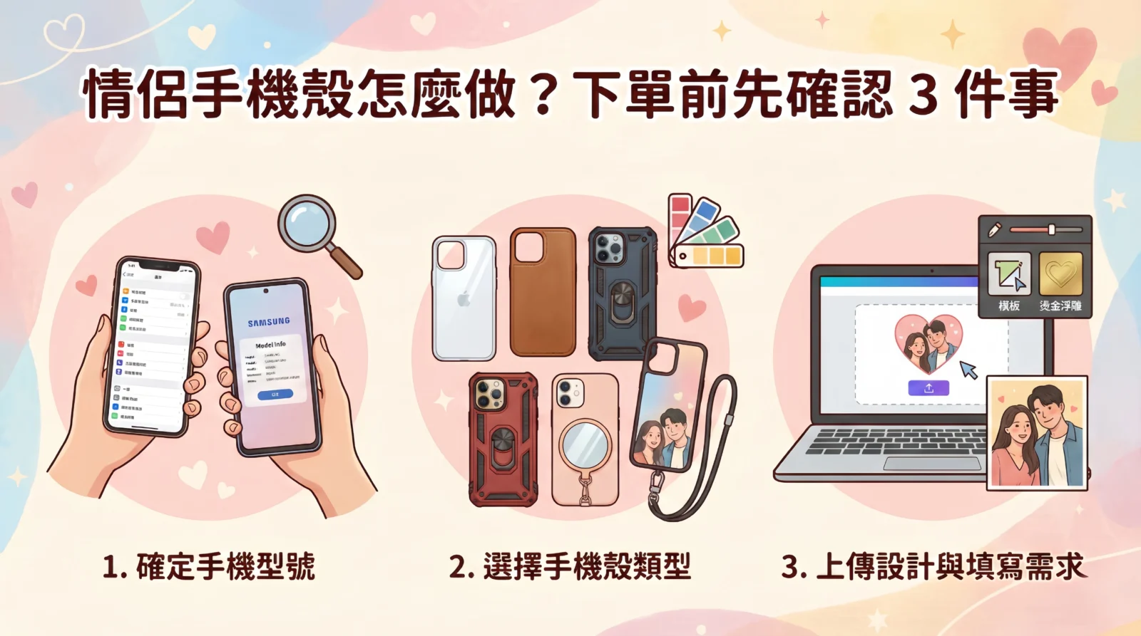 情侶手機殼怎麼做？下單前先確認 3 件事