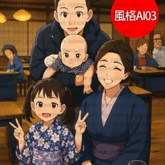 似顏繪-二次元動漫卡通化可愛似顏繪風格 AI03-4 | 創意PP熊|客製化手機殼專家