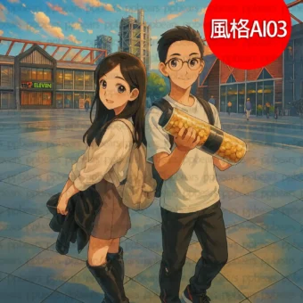 似顏繪-二次元動漫卡通化可愛似顏繪風格 AI03-17 | 創意PP熊|客製化手機殼專家