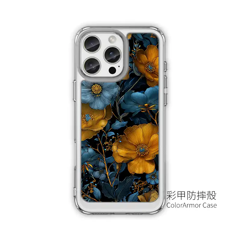 黃昏之綻油畫花園磁吸支架款 客製化訂製手機殼 E063 3 | 創意PP熊|客製化手機殼專家