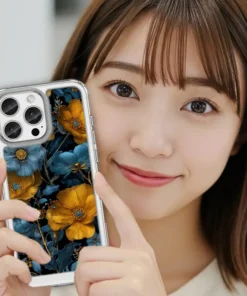 Alternative view of 黃昏之綻・油畫花園磁吸支架款 客製化訂製手機殼 E063