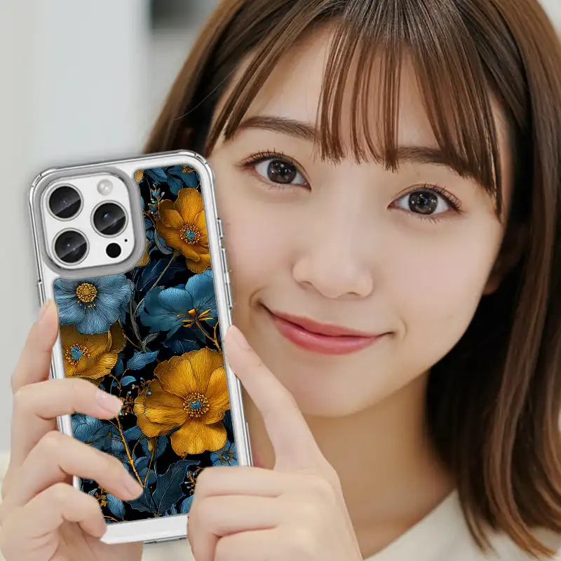 黃昏之綻油畫花園磁吸支架款 客製化訂製手機殼 E063 4 | 創意PP熊|客製化手機殼專家