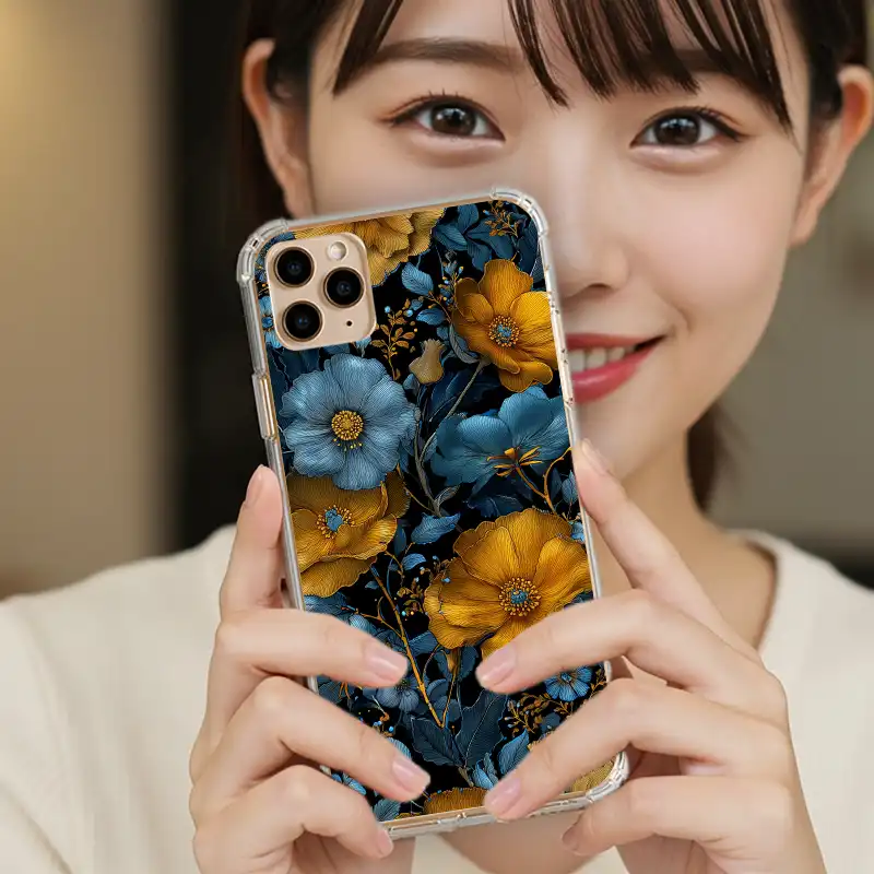 黃昏之綻油畫花園磁吸支架款 客製化訂製手機殼 E063 6 | 創意PP熊|客製化手機殼專家