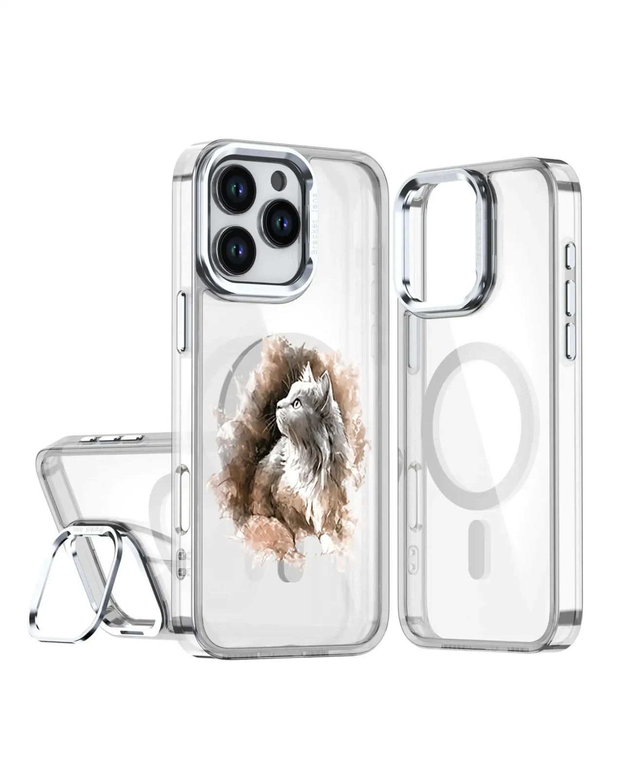 三代鏡頭支架合金殼客製化手機殼創意PP熊 1 | 創意PP熊|客製化手機殼專家 三代鏡頭支架合金殼客製化手機殼磁吸magsafe功能