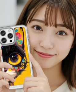 Alternative view of 花漾黑貓 cat013｜客製化手機殼，手機殼推薦，千種手機型號支援