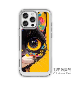 花漾黑貓 cat013｜客製化手機殼，手機殼推薦，千種手機型號支援