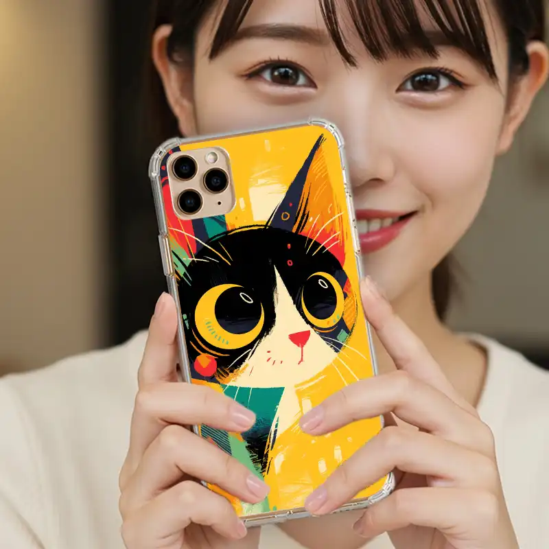 客製化手機殼創意PP熊ppbearscat017繽紛視界 3 | 創意PP熊|客製化手機殼專家