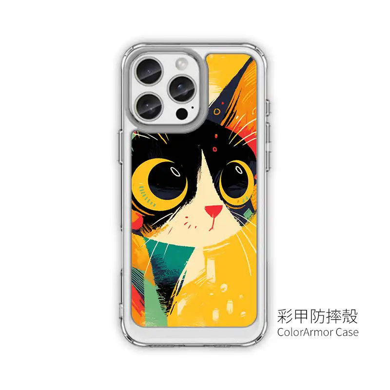 客製化手機殼創意PP熊ppbearscat017繽紛視界 4 | 創意PP熊|客製化手機殼專家