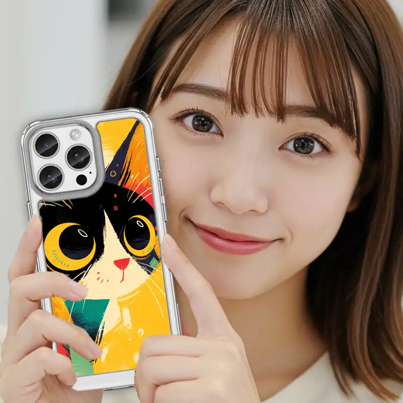 客製化手機殼創意PP熊ppbearscat017繽紛視界 6 | 創意PP熊|客製化手機殼專家