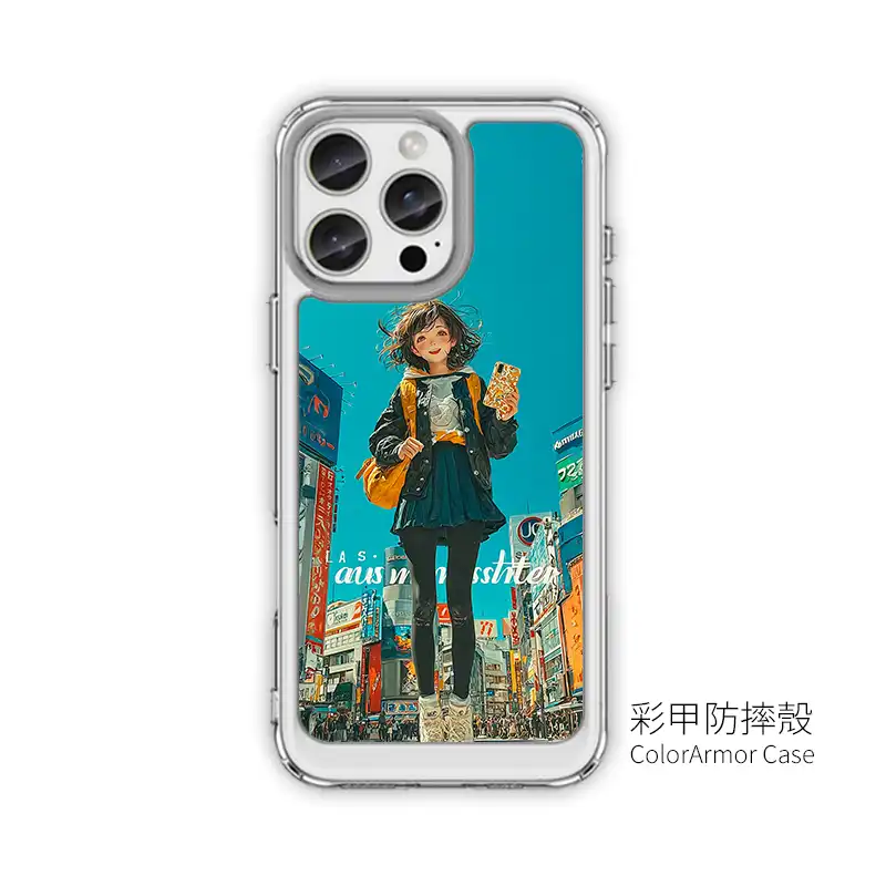 創意pp熊客製化手機殼ppbears 小吃一口的瞬間快樂街景款 客製化手機殼 GR019 5 | 創意PP熊|客製化手機殼專家