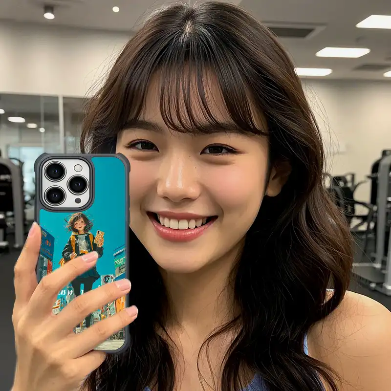 創意pp熊客製化手機殼ppbears 小吃一口的瞬間快樂街景款 客製化手機殼 GR019 6 | 創意PP熊|客製化手機殼專家